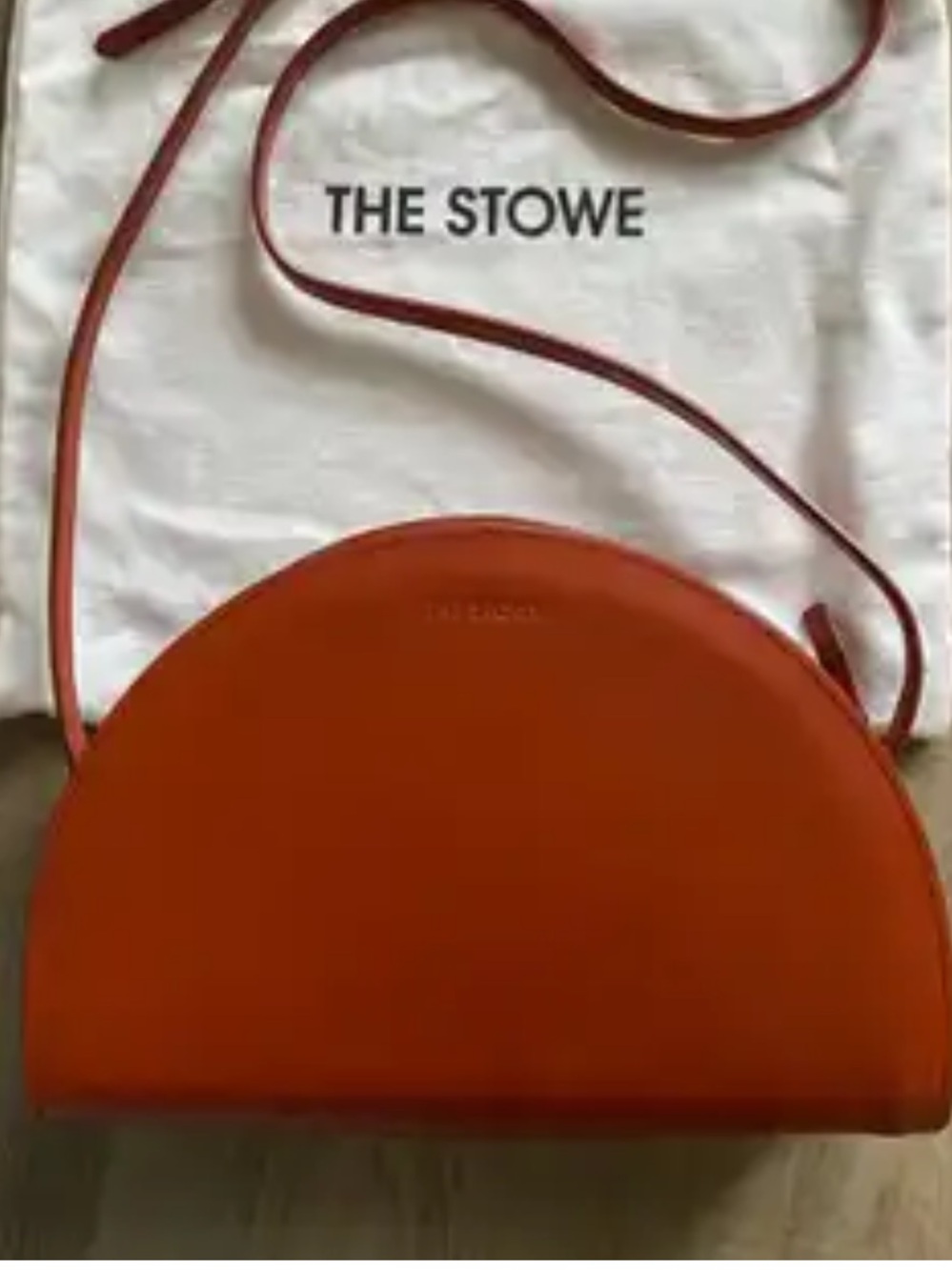 The Stowe Half Moon Bag Cognac
